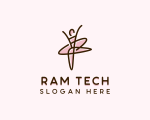 Ballerina Dancer Ballet logo design