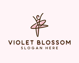 Ballerina Dancer Ballet logo design