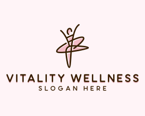 Healthy Lifestyle - Ballerina Dancer Ballet logo design