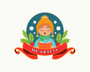 Merry - Christmas Holiday Caroler logo design