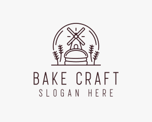 Windmill Wheat Bakery logo design