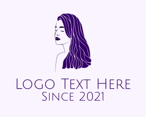 Model - Violet Beauty Salon logo design