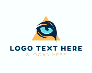 Zoo - Animal Eye Lens logo design