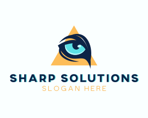 Sharp - Animal Eye Lens logo design