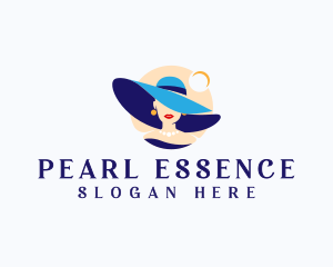 Pearl - Fashion Lady Hat logo design