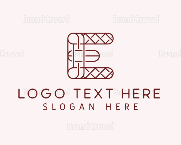 Digital Business Letter E Logo