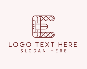Digital Business Letter E  Logo