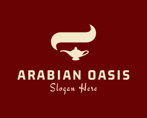 Arabian - Arabian Lamp Smoke logo design