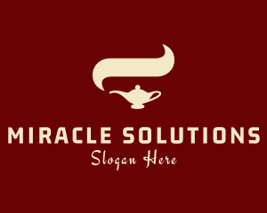 Miracle - Arabian Lamp Smoke logo design