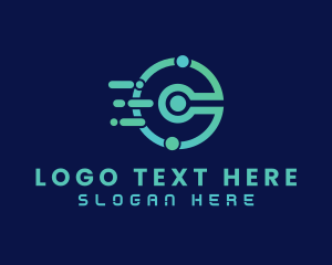 Network - Modern Digital Technology Letter C logo design