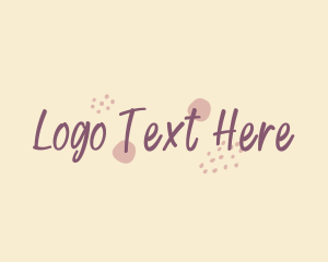 Fun - Cute Girly Wordmark logo design