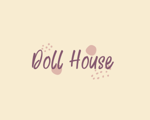 Doll - Cute Girly Wordmark logo design