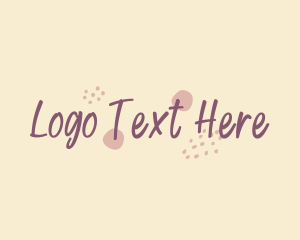Baby - Cute Girly Wordmark logo design