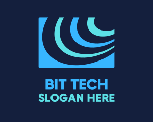 Abstract Tech Signal logo design