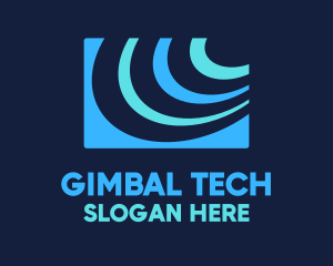 Abstract Tech Signal logo design