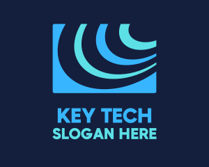 Abstract Tech Signal logo design