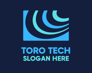 Abstract Tech Signal logo design