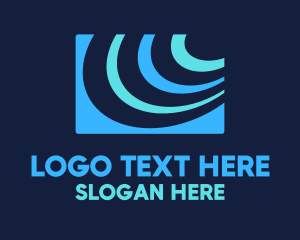 Internet - Abstract Tech Signal logo design