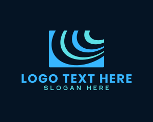 Provider - Abstract Tech Signal logo design