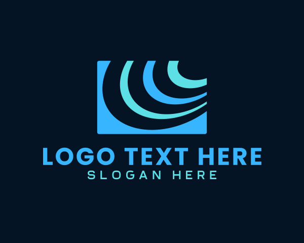 Provider - Abstract Tech Signal logo design