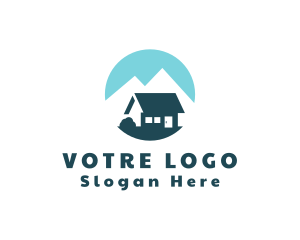 Cabin - Mountain Travel Cottage logo design