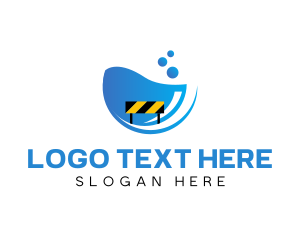 Lagoon - Water Hazard Construction logo design