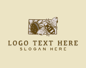 Wings - Kansas Insect Honeybee logo design