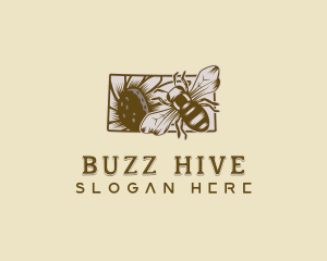 Kansas Insect Honeybee logo design