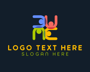 Human - Social Group Organization logo design
