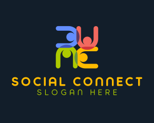 Social Group Organization logo design