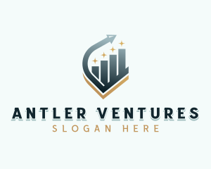 Venture Capital Arrow Graph logo design