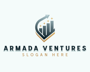 Venture Capital Arrow Graph logo design