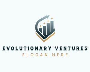 Venture Capital Arrow Graph logo design