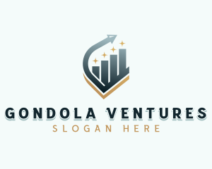 Venture Capital Arrow Graph logo design