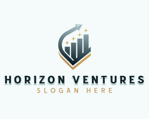 Venture Capital Arrow Graph logo design