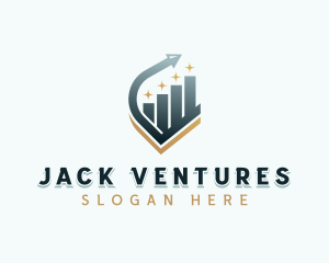 Venture Capital Arrow Graph logo design