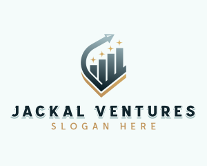 Venture Capital Arrow Graph logo design