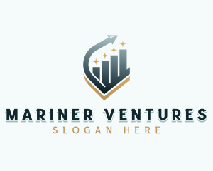 Venture Capital Arrow Graph logo design