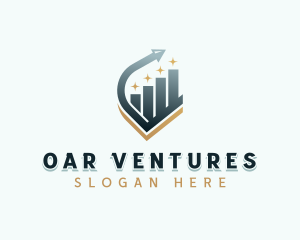 Venture Capital Arrow Graph logo design