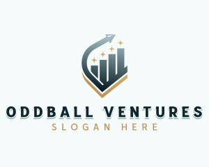 Venture Capital Arrow Graph logo design