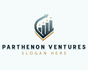 Venture Capital Arrow Graph logo design