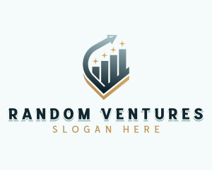 Venture Capital Arrow Graph logo design