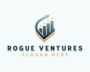 Venture Capital Arrow Graph logo design