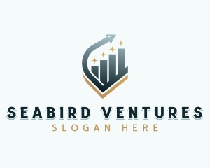 Venture Capital Arrow Graph logo design