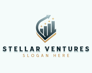 Venture Capital Arrow Graph logo design