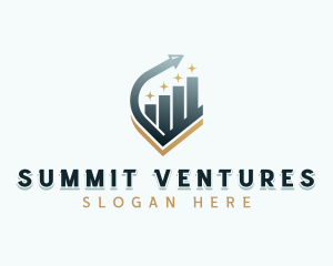 Venture Capital Arrow Graph logo design