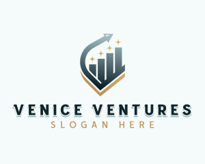 Venture Capital Arrow Graph logo design