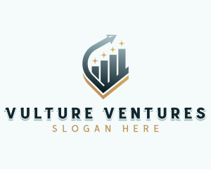 Venture Capital Arrow Graph logo design