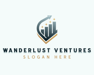 Venture Capital Arrow Graph logo design