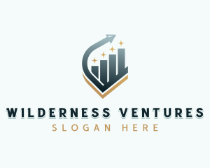 Venture Capital Arrow Graph logo design